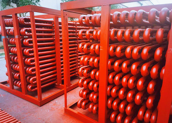 Carbon Steel Boiler Coil Economizer Extrusion With Tube Shields